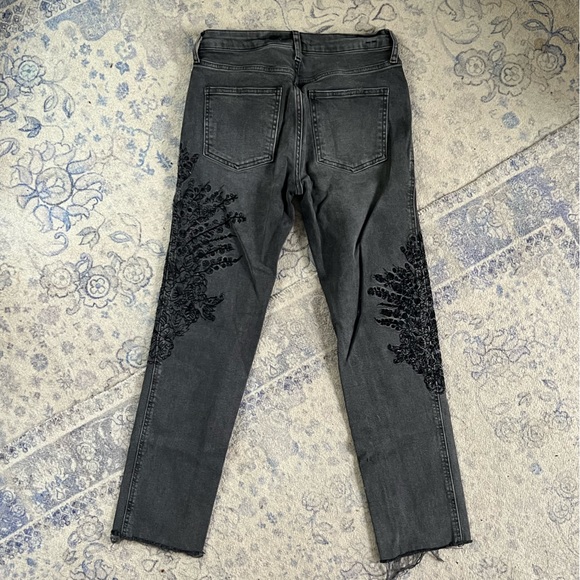 Free People Embroidered Straight Leg Jeans - Picture 7 of 10